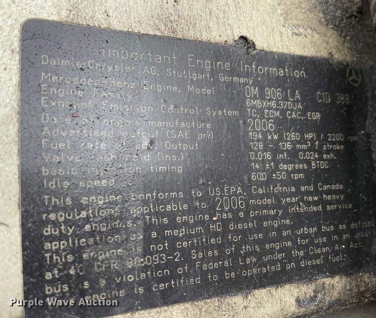 image for item JC9934 2007 Freightliner Business Class M2  ambulance