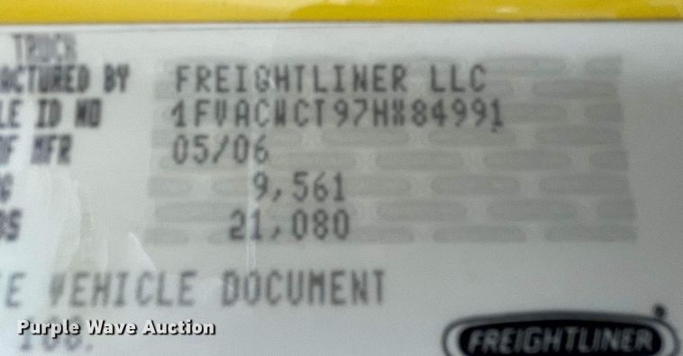 image for item JC9934 2007 Freightliner Business Class M2  ambulance