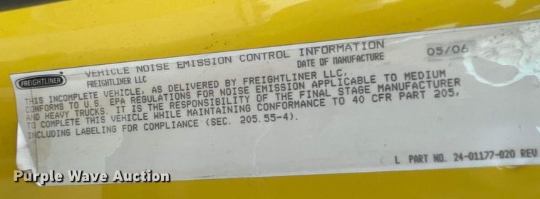 image for item JC9934 2007 Freightliner Business Class M2  ambulance