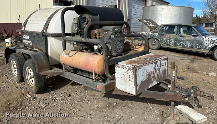 image for item JD9669 Shop built  pressure washer trailer