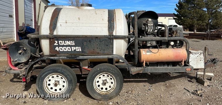 image for item JD9669 Shop built  pressure washer trailer