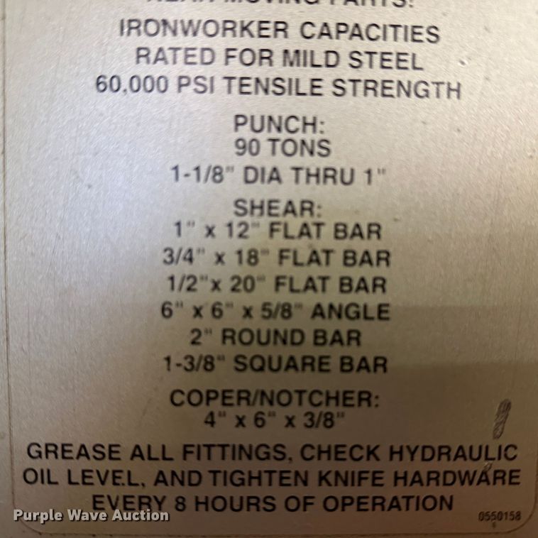image for item JD9715 Piranha P90  iron worker