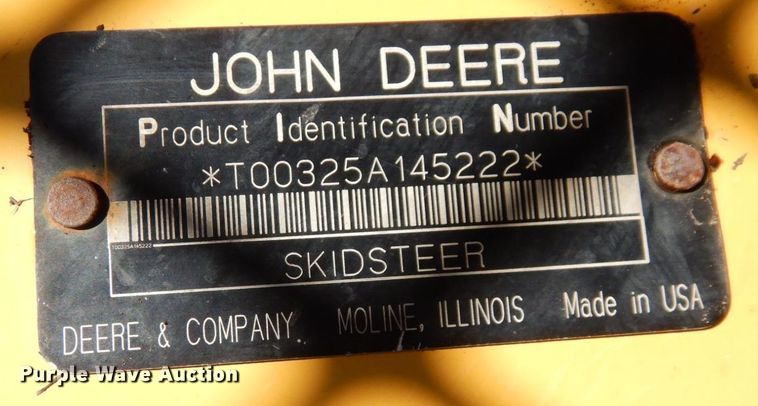 image for item JK9085 2007 John Deere 325  skid steer loader