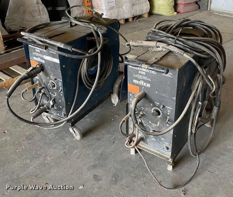 image for item JL9750 (2) Miller Millermatic 200 welders