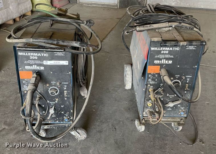 image for item JL9750 (2) Miller Millermatic 200 welders