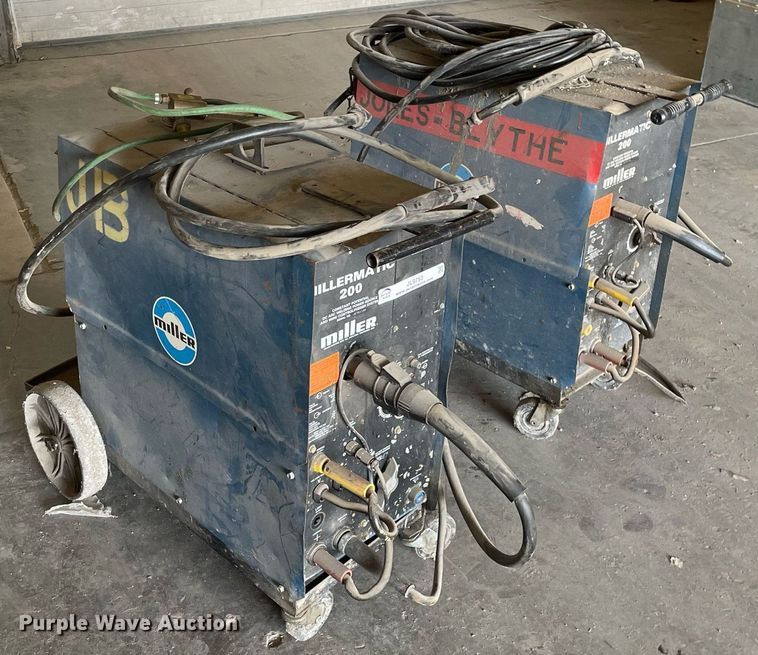 image for item JL9750 (2) Miller Millermatic 200 welders