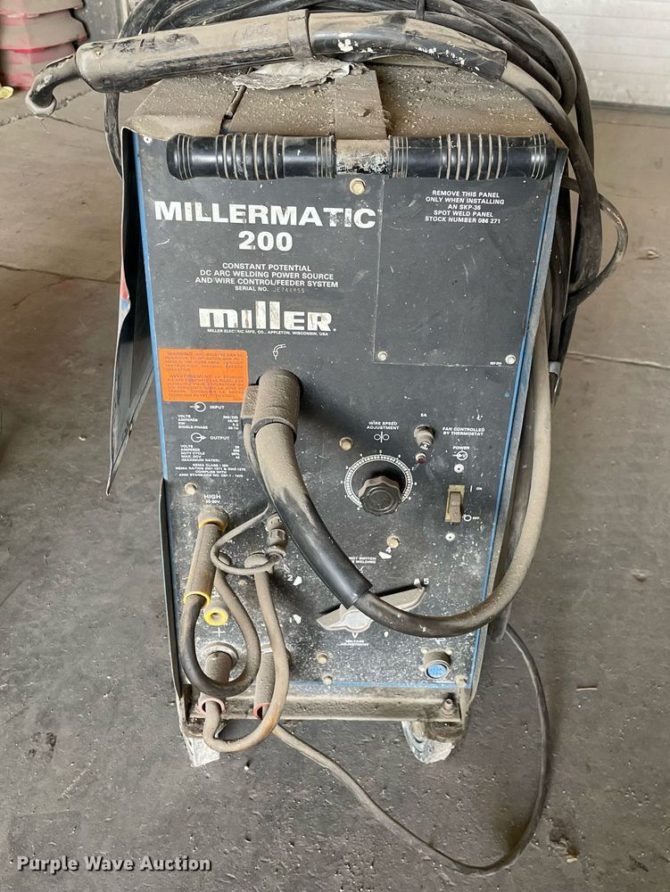 image for item JL9750 (2) Miller Millermatic 200 welders