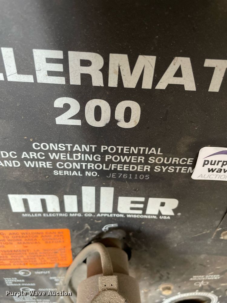 image for item JL9750 (2) Miller Millermatic 200 welders