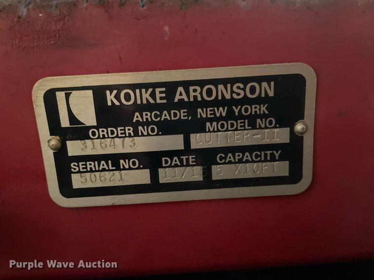 image for item JL9751 2015 Advanced Cutting Systems Cutter II 510  plasma cutter table