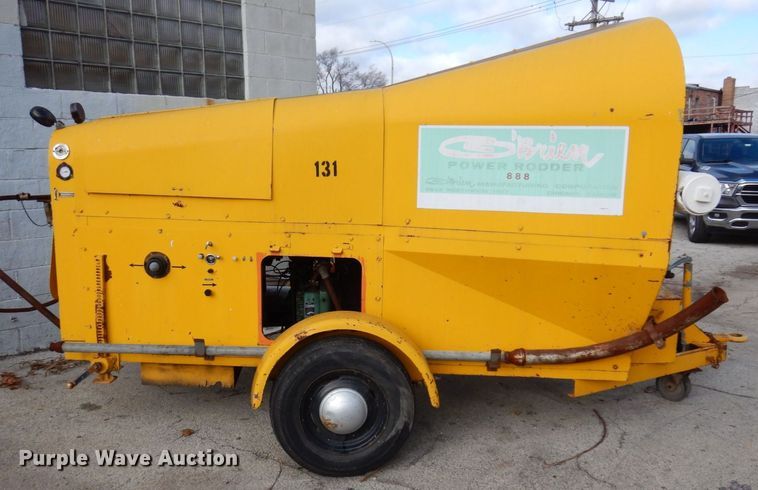 image for item JL9755 O'Brien Manufacturing  sewer rodder trailer