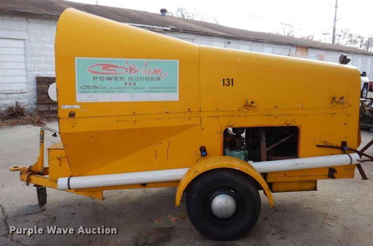 image for item JL9755 O'Brien Manufacturing  sewer rodder trailer