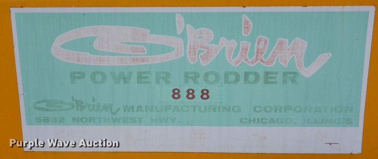 image for item JL9755 O'Brien Manufacturing  sewer rodder trailer
