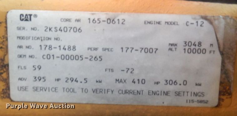 image for item JL9771 2000 Sterling LT9500  crane truck