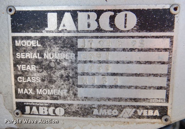 image for item JL9771 2000 Sterling LT9500  crane truck