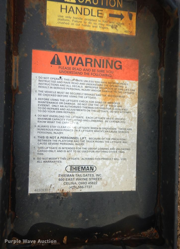 image for item JR9066 Thieman  end gate lift gate