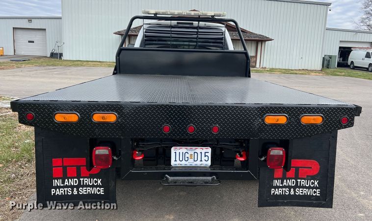 image for item JU9768 2008 Ford F550 Super Duty XL  Crew Cab flatbed truck