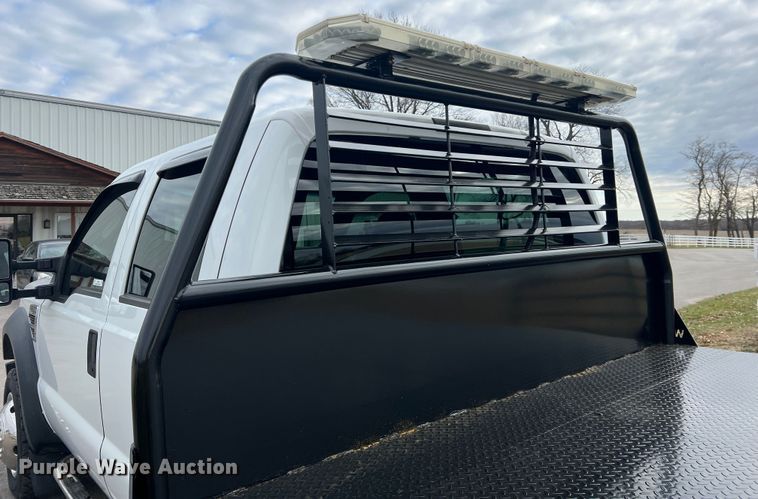 image for item JU9768 2008 Ford F550 Super Duty XL  Crew Cab flatbed truck