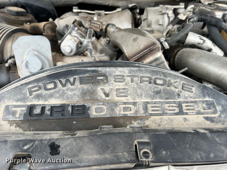 image for item JU9768 2008 Ford F550 Super Duty XL  Crew Cab flatbed truck