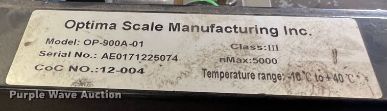 image for item JU9851 Optima OP-900A-01  scale