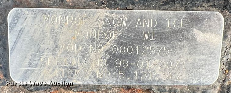 image for item JV9474 Monroe  snow plow