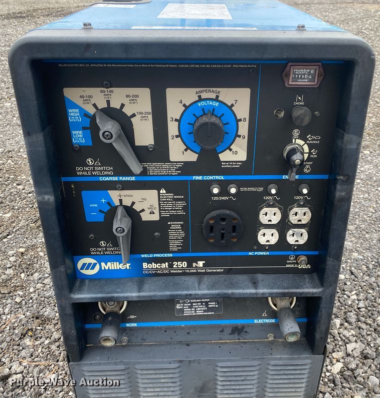 image for item JW9274 Miller Bobcat 250 NT  welder/generator
