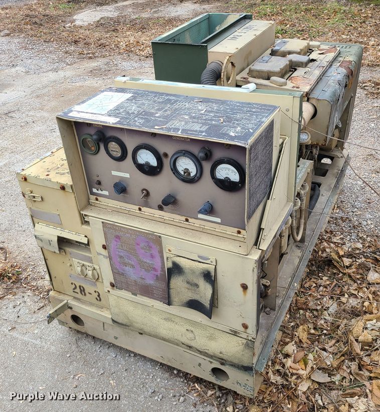 image for item JW9911 1982 Am General  generator