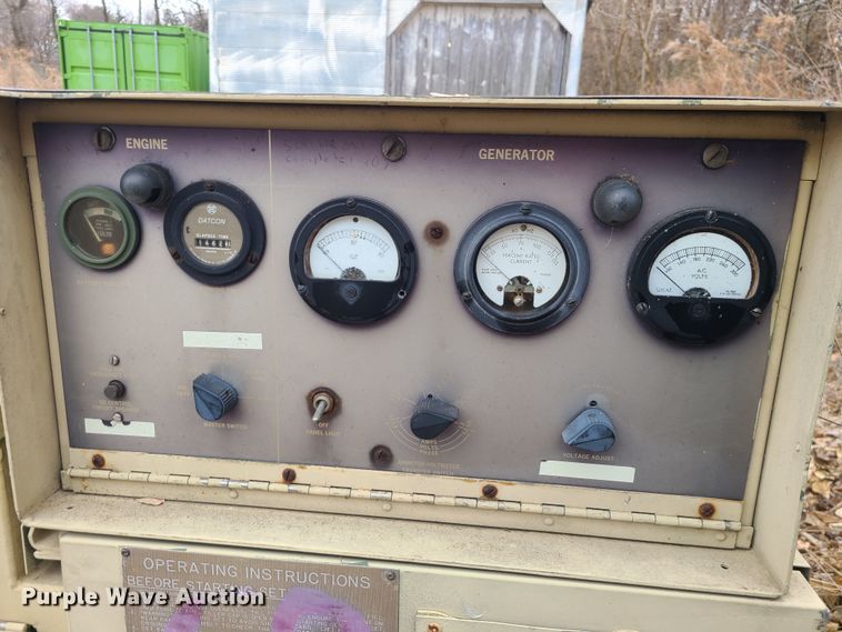 image for item JW9911 1982 Am General  generator