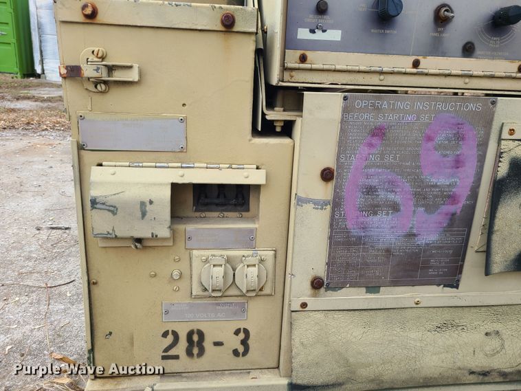 image for item JW9911 1982 Am General  generator