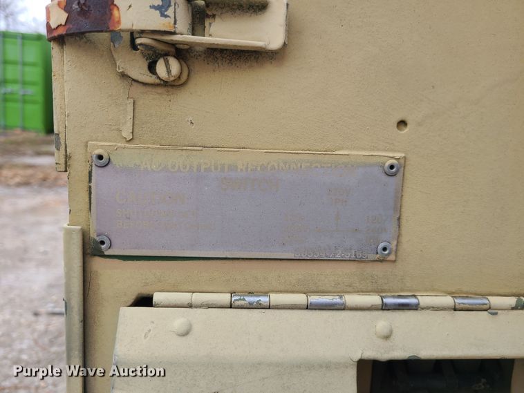 image for item JW9911 1982 Am General  generator