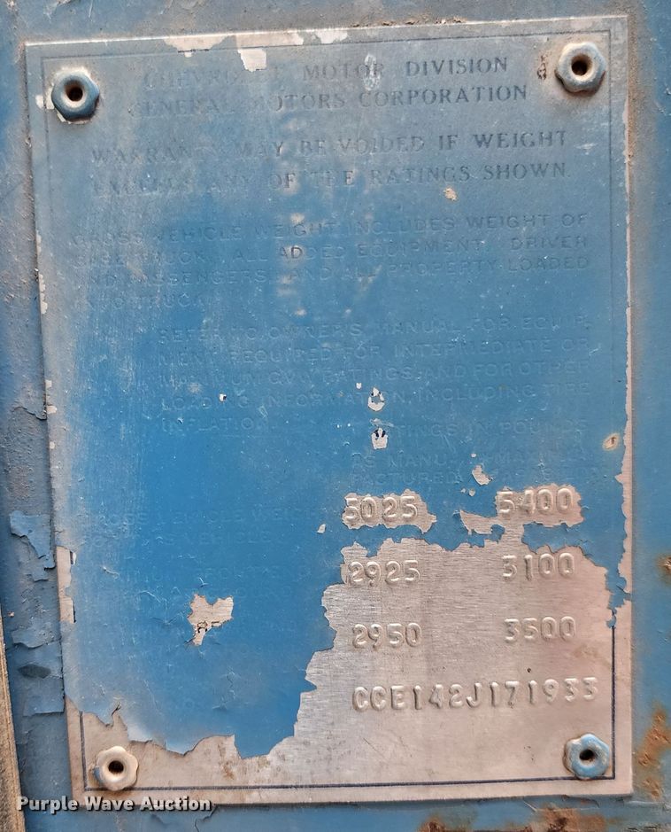 image for item JW9956 1972 Chevrolet C10  pickup truck