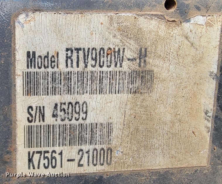 image for item KB9938 Kubota RTV900  utility vehicle