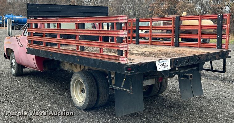 image for item KF9768 1974 Chevrolet C10  dump flatbed pickup truck