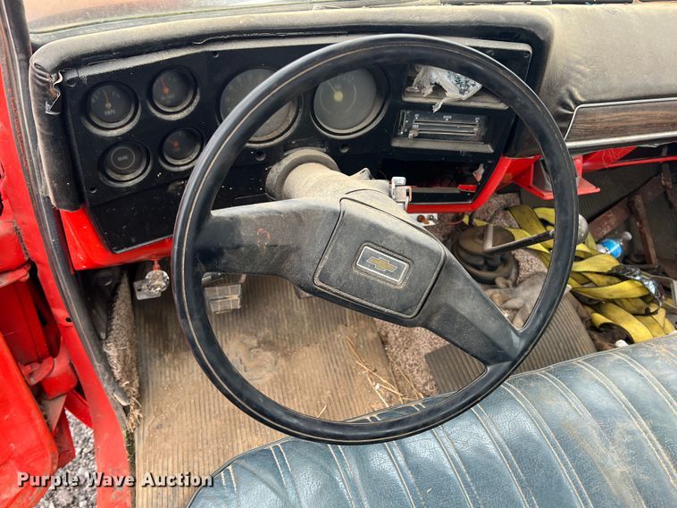 image for item KF9768 1974 Chevrolet C10  dump flatbed pickup truck