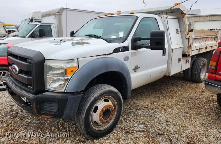 image for item KT9539 2011 Ford F550 Super Duty XL  dump flatbed truck