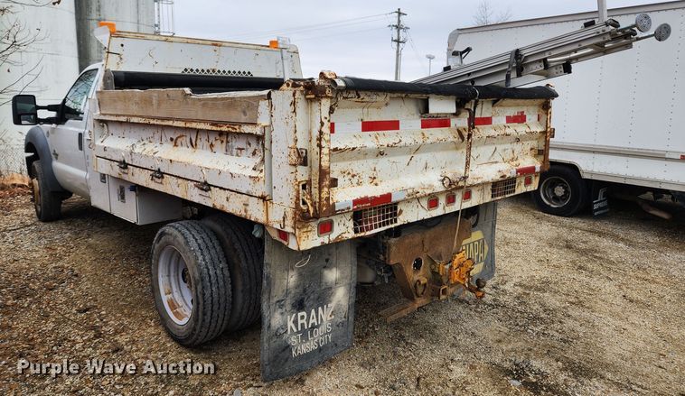 image for item KT9539 2011 Ford F550 Super Duty XL  dump flatbed truck