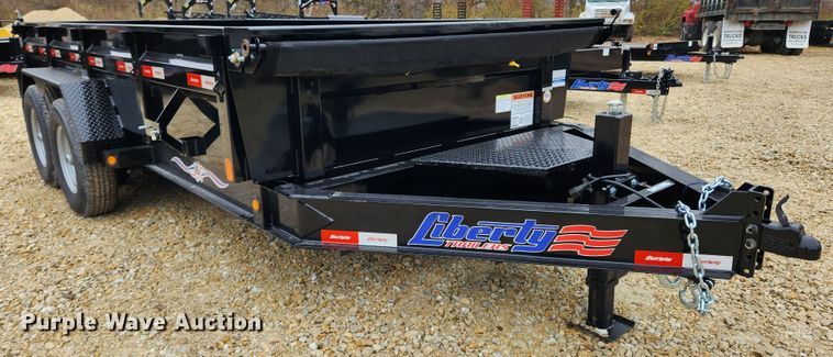 image for item KT9555 2022 Liberty  dump trailer