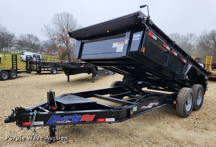 image for item KT9555 2022 Liberty  dump trailer