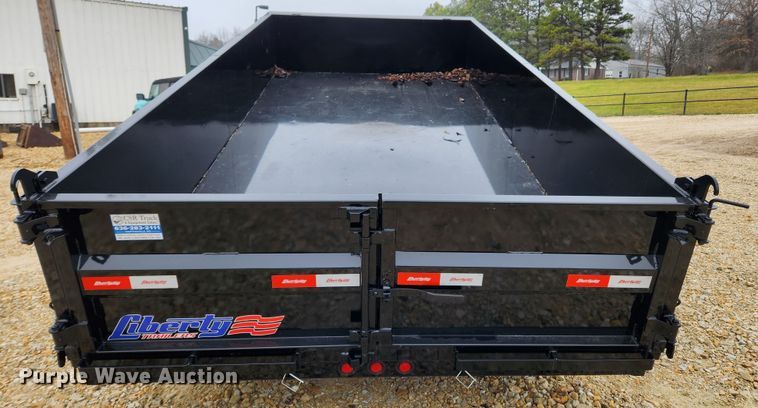 image for item KT9555 2022 Liberty  dump trailer