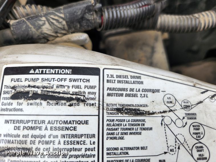 image for item KT9562 1999 Ford F450 Super Duty XLT  utility / service truck