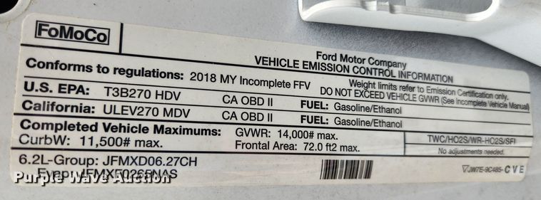 image for item KT9608 2018 Ford F350 Super Duty XL  utility bed pickup truck