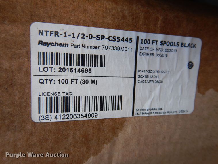 image for item KW9610 Approximately 19 boxes of Raychem TE shrink wrap tubing