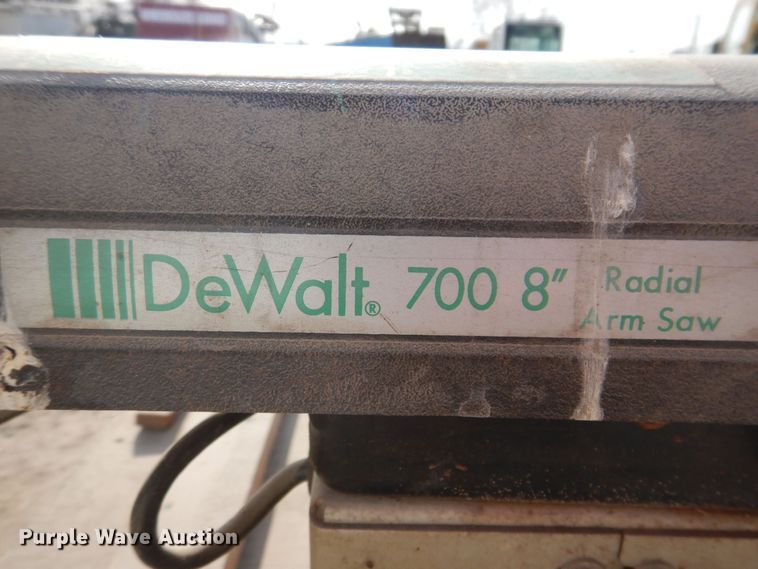 image for item KW9614 DeWalt 700  radial arm saw