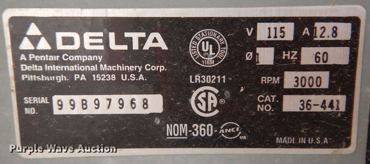 image for item KW9615 Delta  table saw