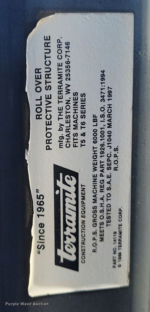 image for item LG9385 Terramite T5C  backhoe