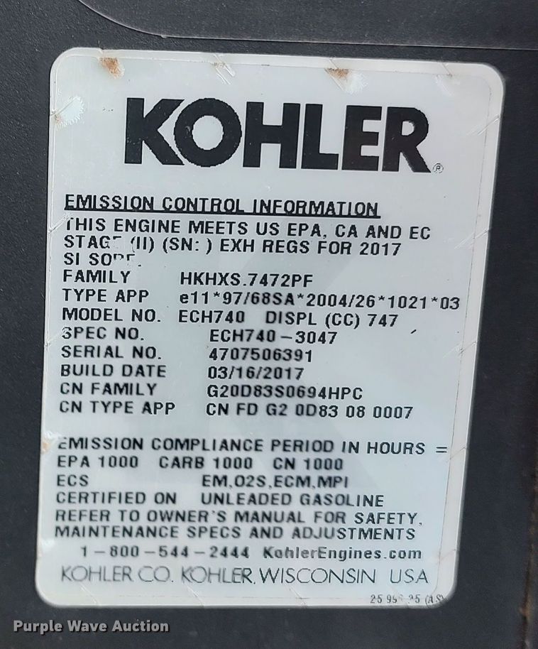 image for item LK9421 Kohler ECH740  engine