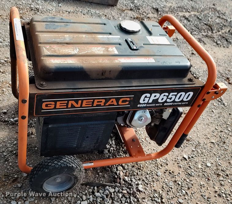 image for item LK9424 Generac GP6500  generator