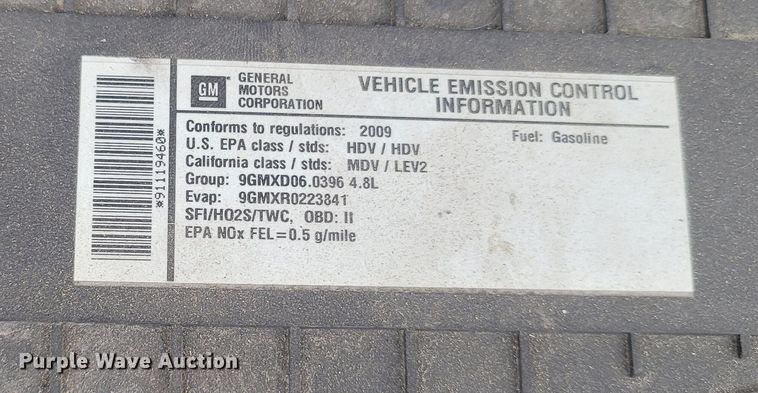 image for item LN9740 2009 Chevrolet Express 2500  van