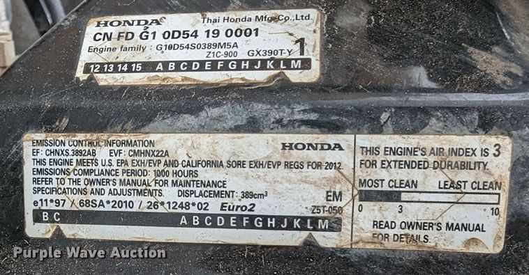 image for item LP9115 2012 John Deere AC-3500GHH  pressure washer