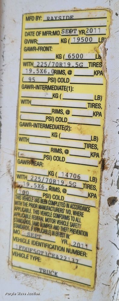 image for item LR9090 2012 Ford F550 Super Duty XL  utility / service truck