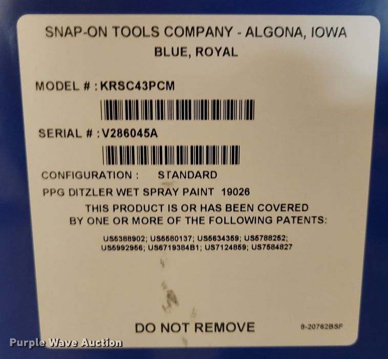 image for item LY9803 Snap-on KRSC43CPM  toolbox